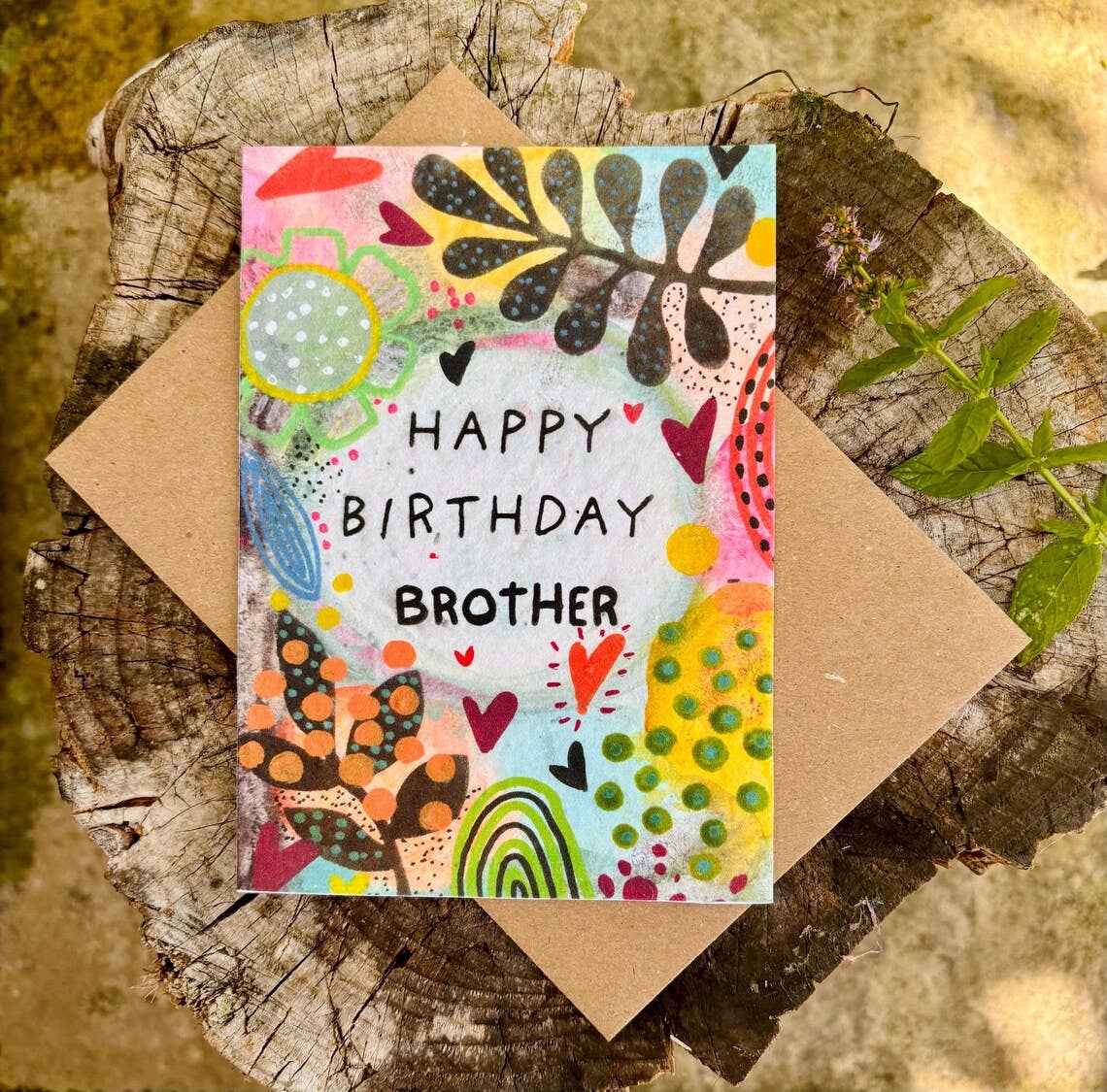 Plantable  Seed Paper Brother Birthday Card