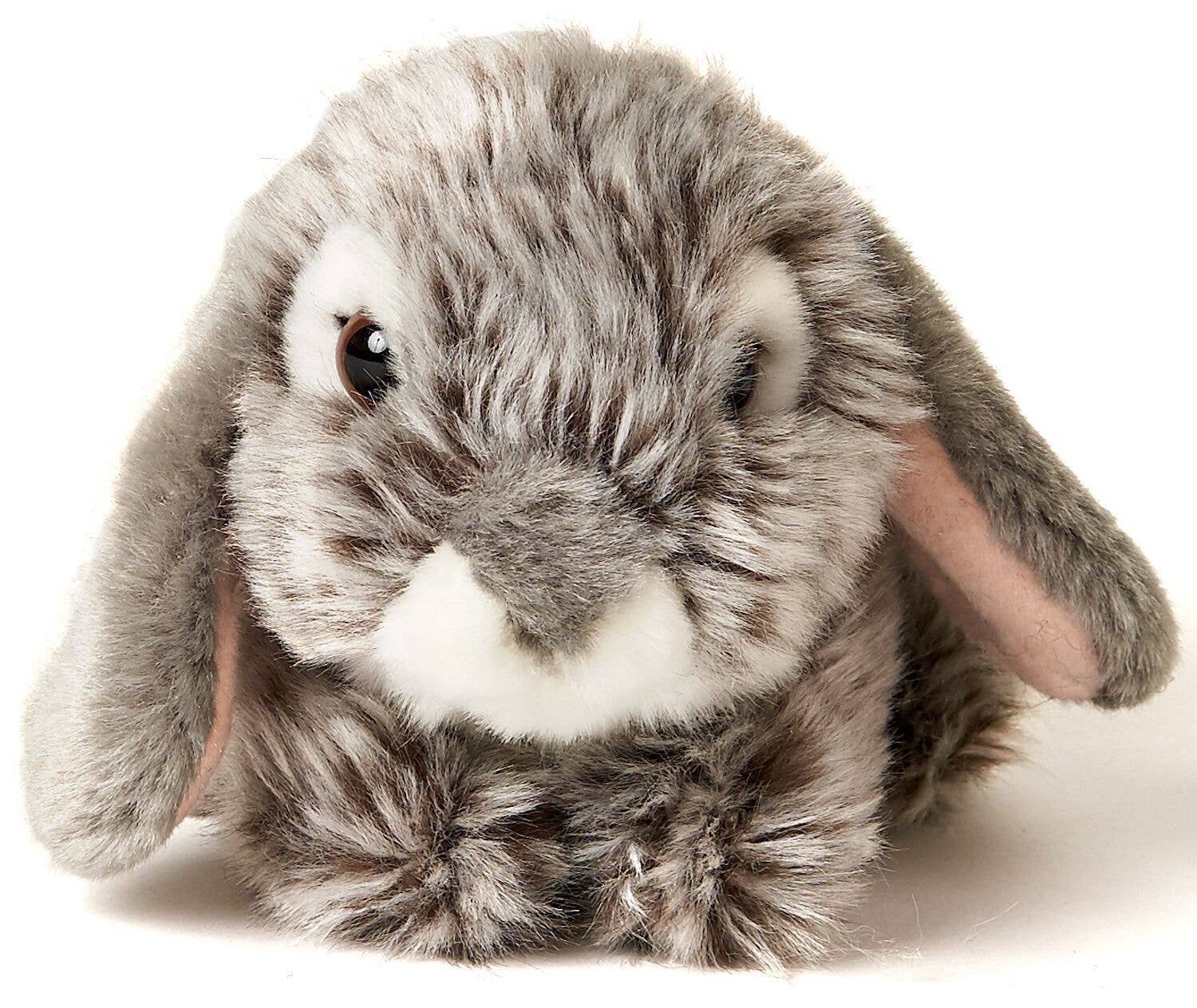 Aries rabbit, lying down (grey) - cuddly/plush toy