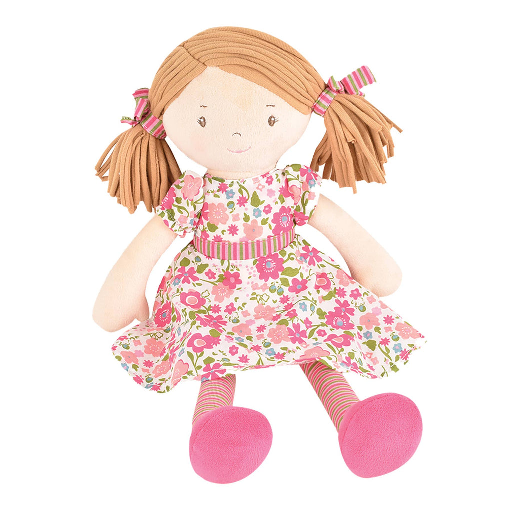 Tikiri Fabric Baby Doll – Fran with Pink & Green Dress
