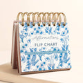 Blue Wildflower Print Affirmations Desktop Flip Chart