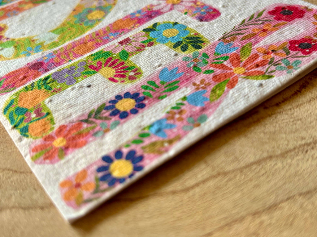 Plantable  Seed Paper Sister Birthday Card