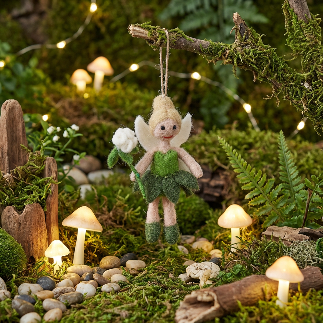 Handmade Felt Trixy the Garden Fairy Decoration