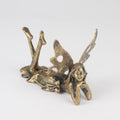 Gold Fairy Figurine – Lying Metal Fairy Ornament