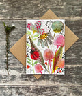 Plantable  Seed Paper Birthday Card, Blank Inside