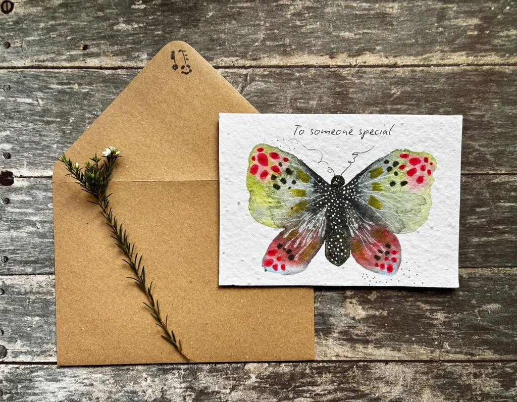 Plantable Seed Paper Birthday Card, Blank Inside