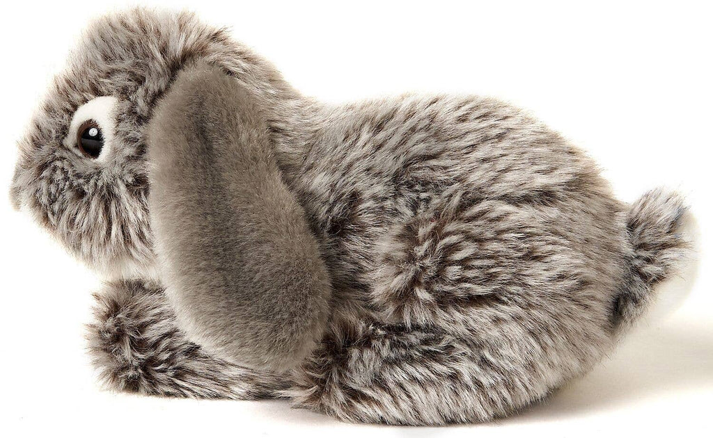 Aries rabbit, lying down (grey) - cuddly/plush toy