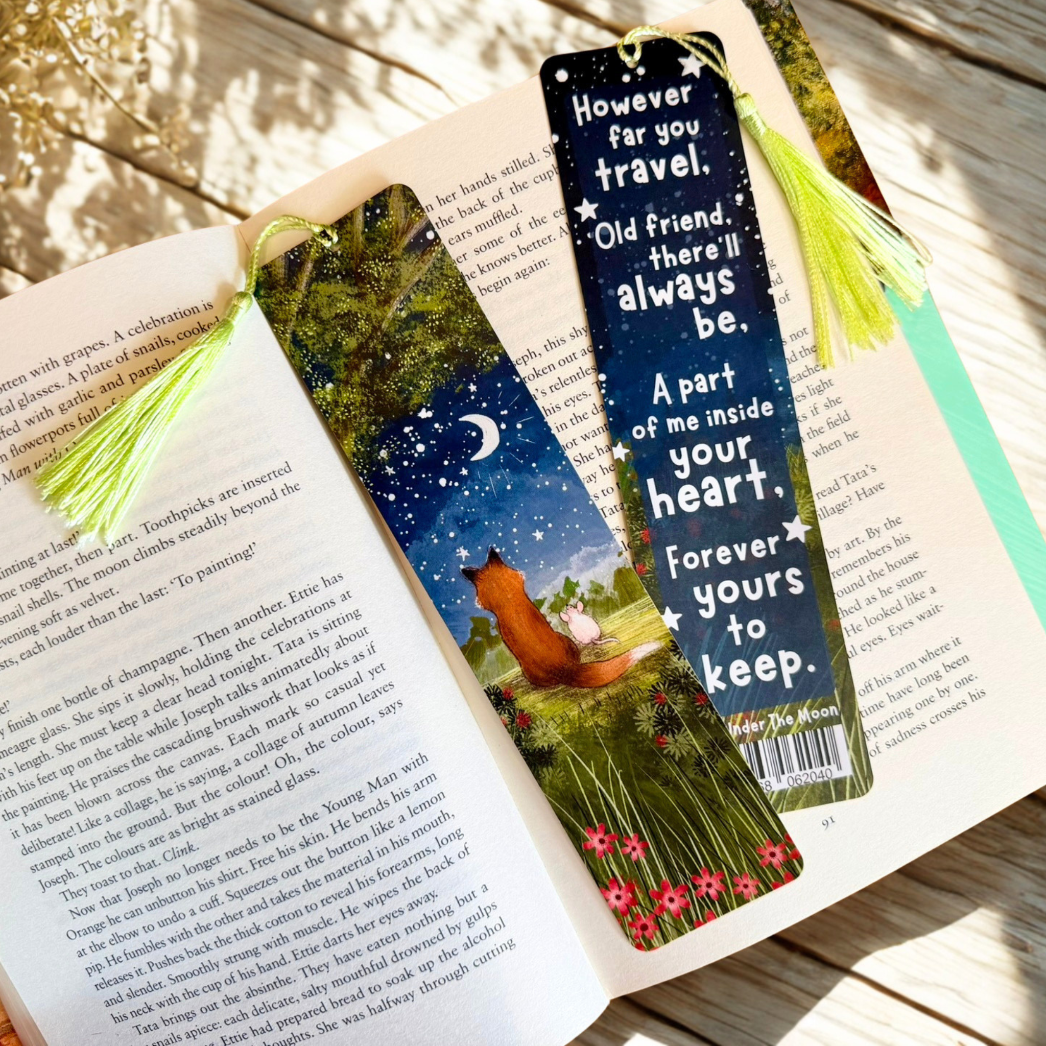 Bookmark with tassel: Yours To Keep