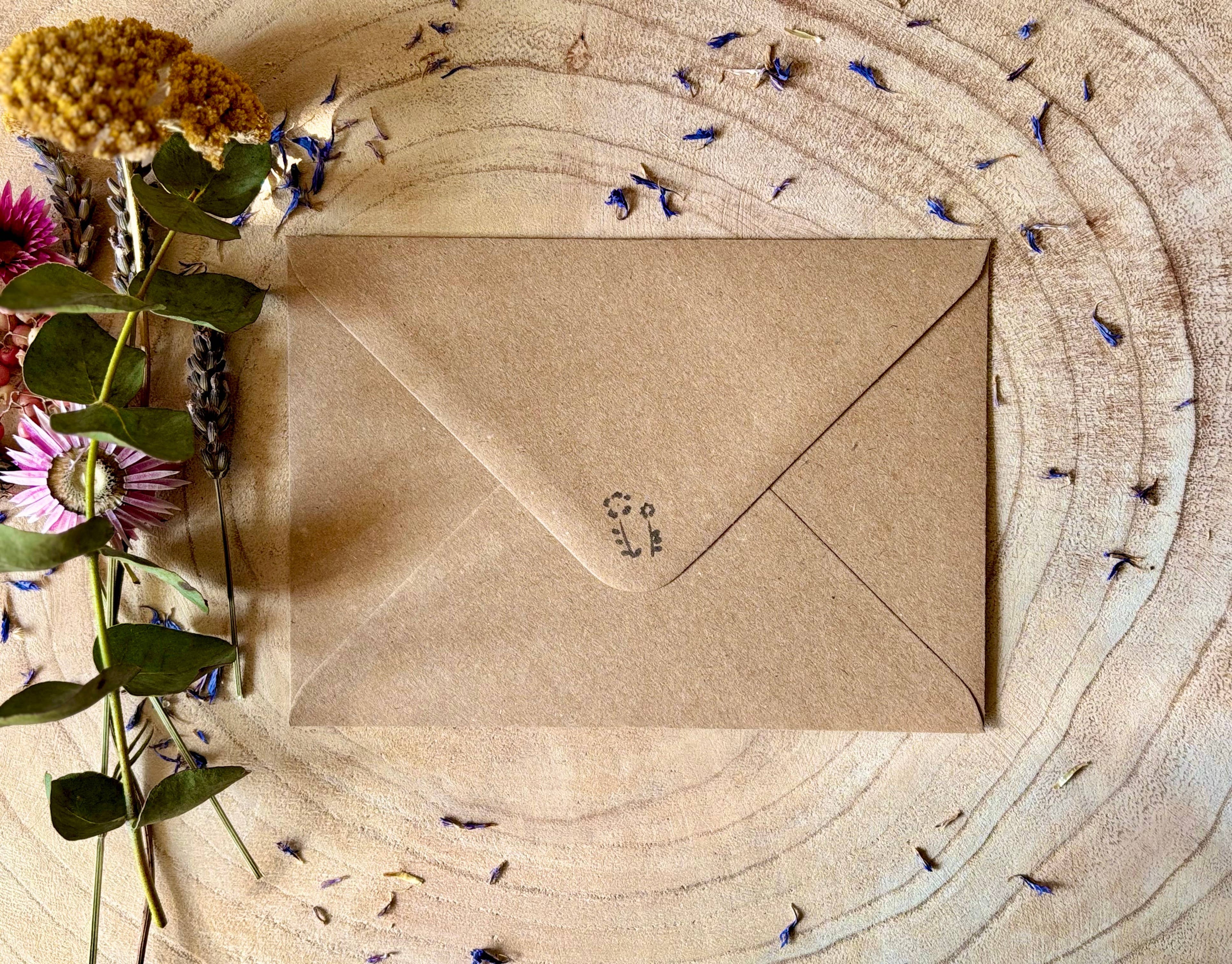 Plantable  Seed Paper Birthday Card, Blank Inside
