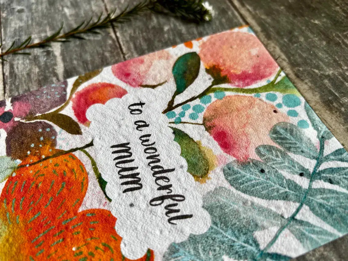 To A Wonderful Mum Card – Plantable Mother’s Day Seed Paper