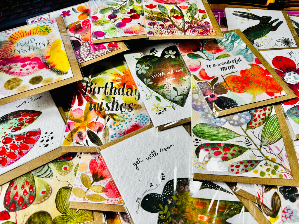 Plantable Seed Paper Love Card, Blank Inside