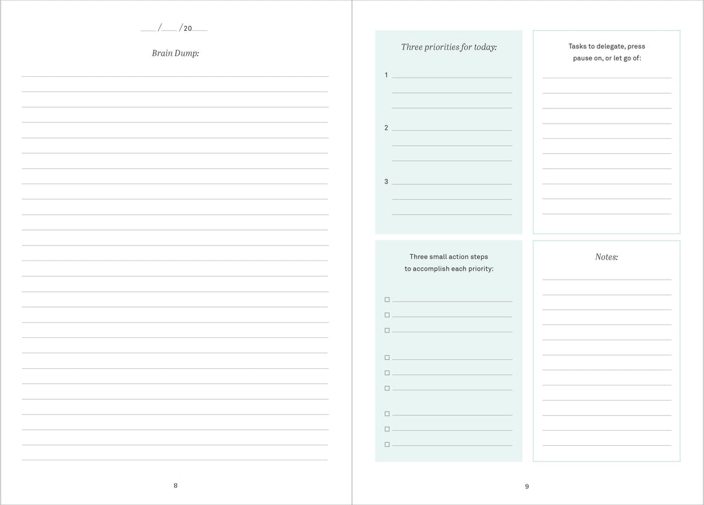 Clear Mind: A Five-Minute Guided Journal