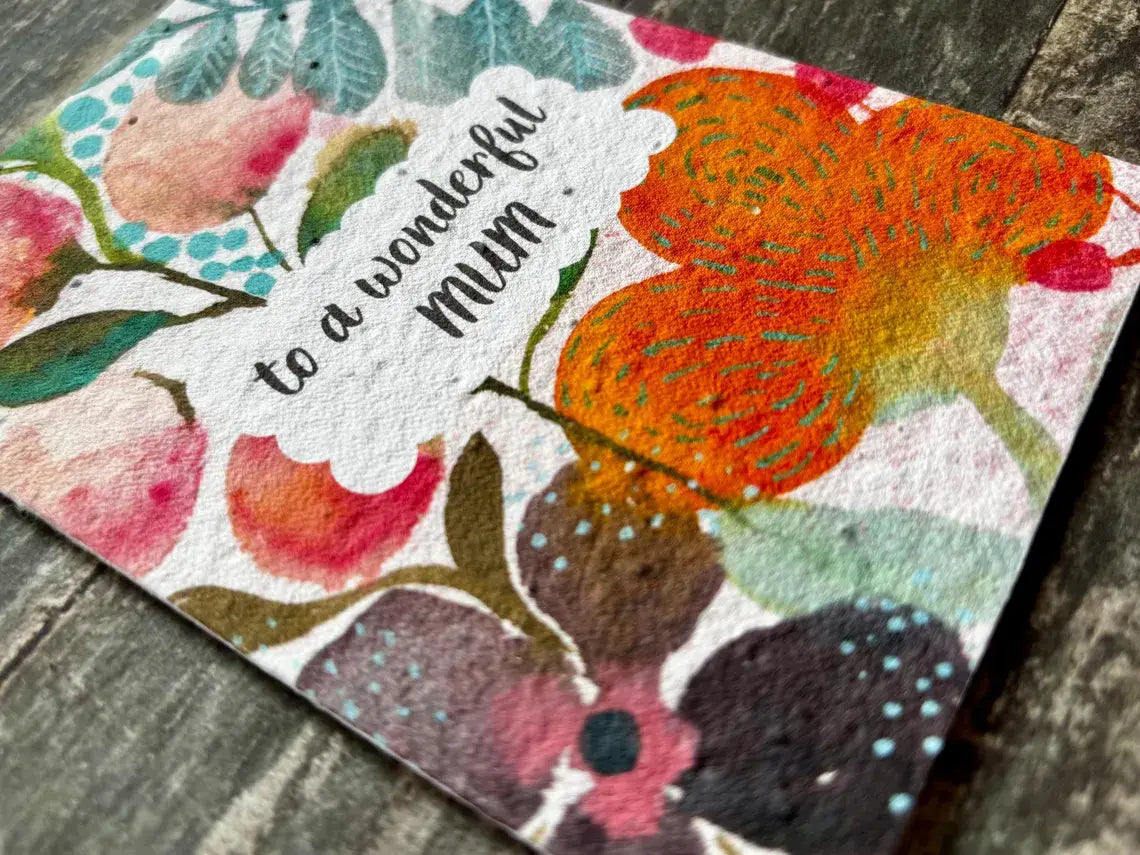 To A Wonderful Mum Card – Plantable Mother’s Day Seed Paper
