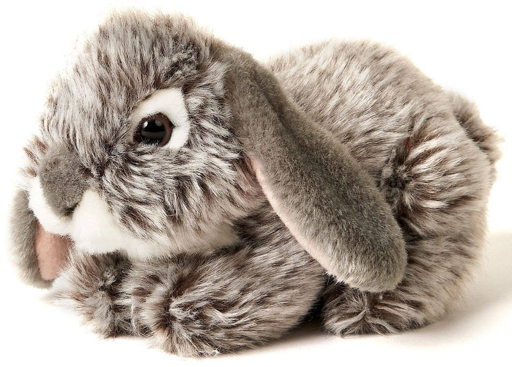 Aries rabbit, lying down (grey) - cuddly/plush toy