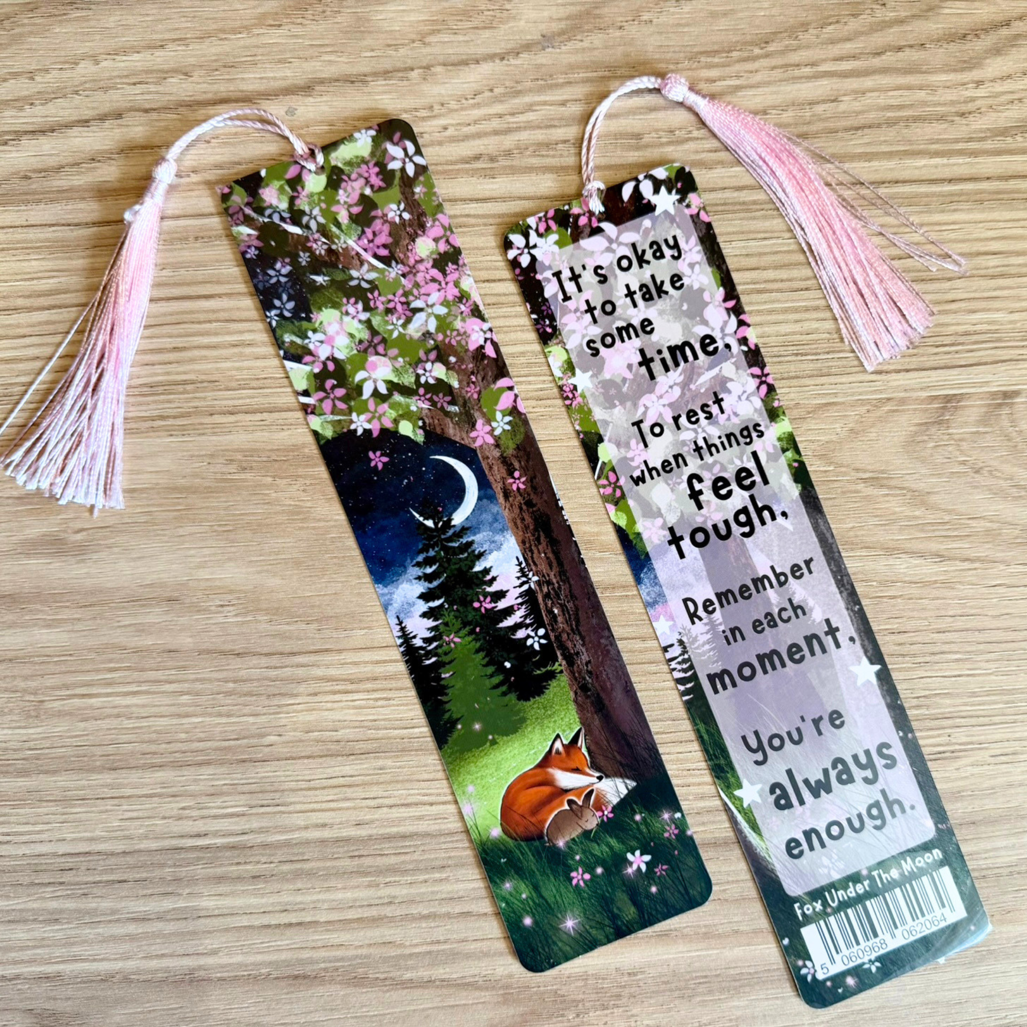 Bookmark with tassel: Take Some Time