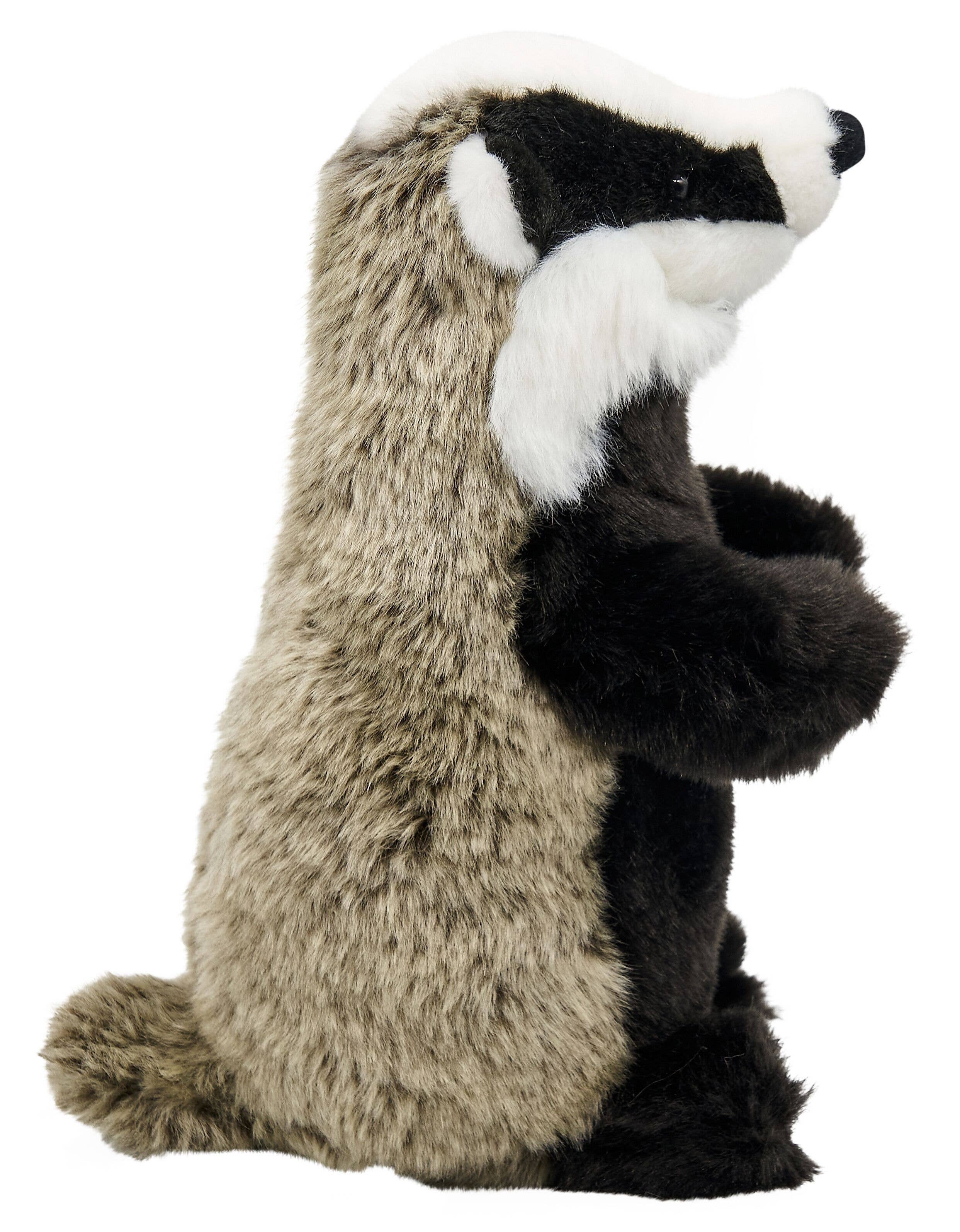 Badger, sitting - 28 cm (height) - cuddly/plush toy