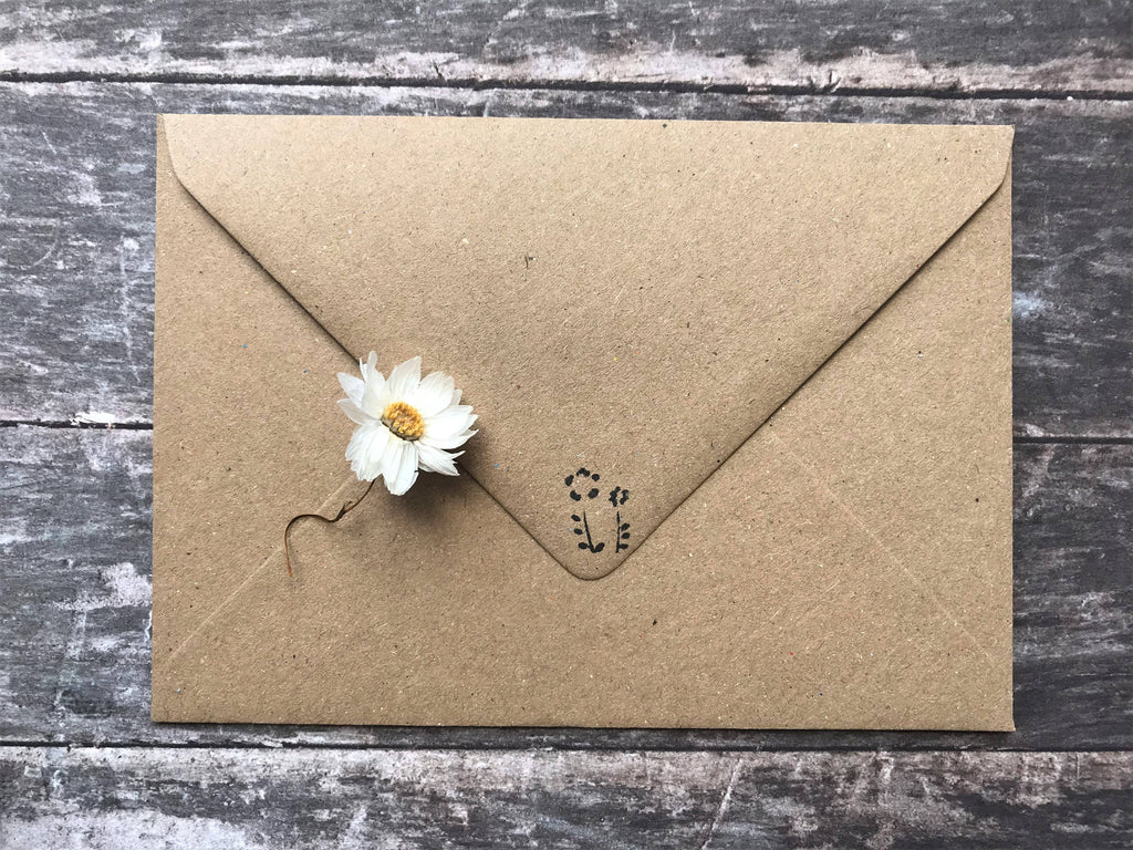 Plantable Seed Paper Thank You Card, Blank Inside