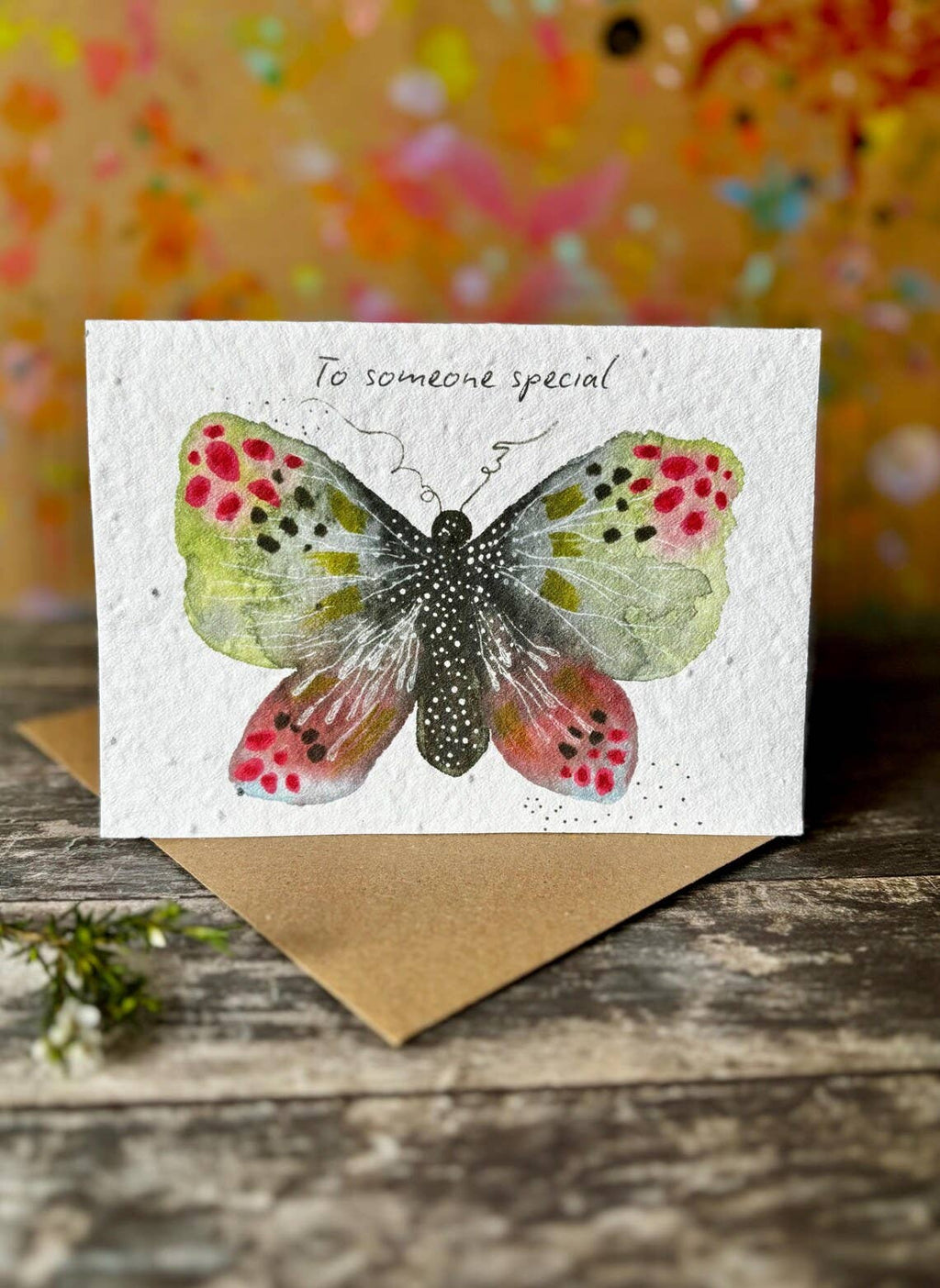 Plantable Seed Paper Birthday Card, Blank Inside