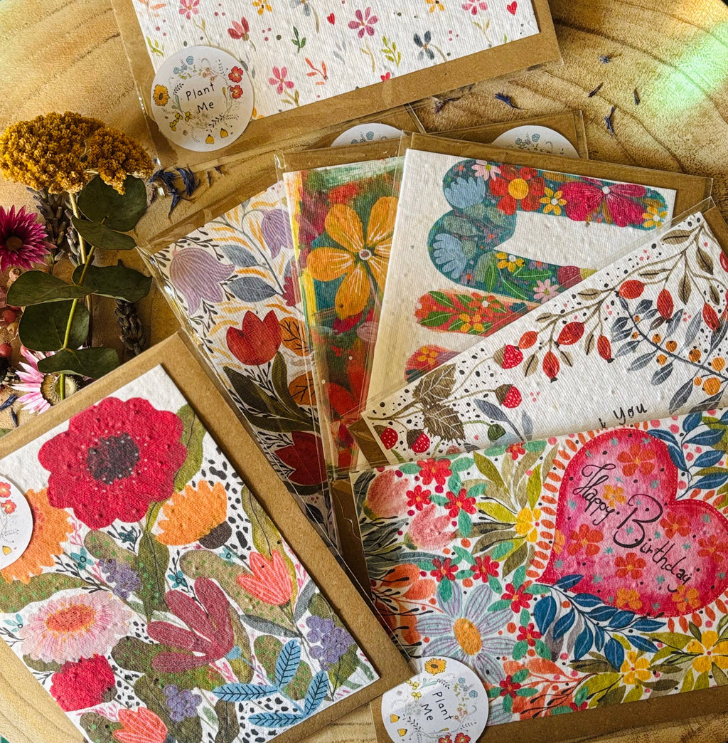 Plantable Seed Paper Thank You Card, Blank Inside