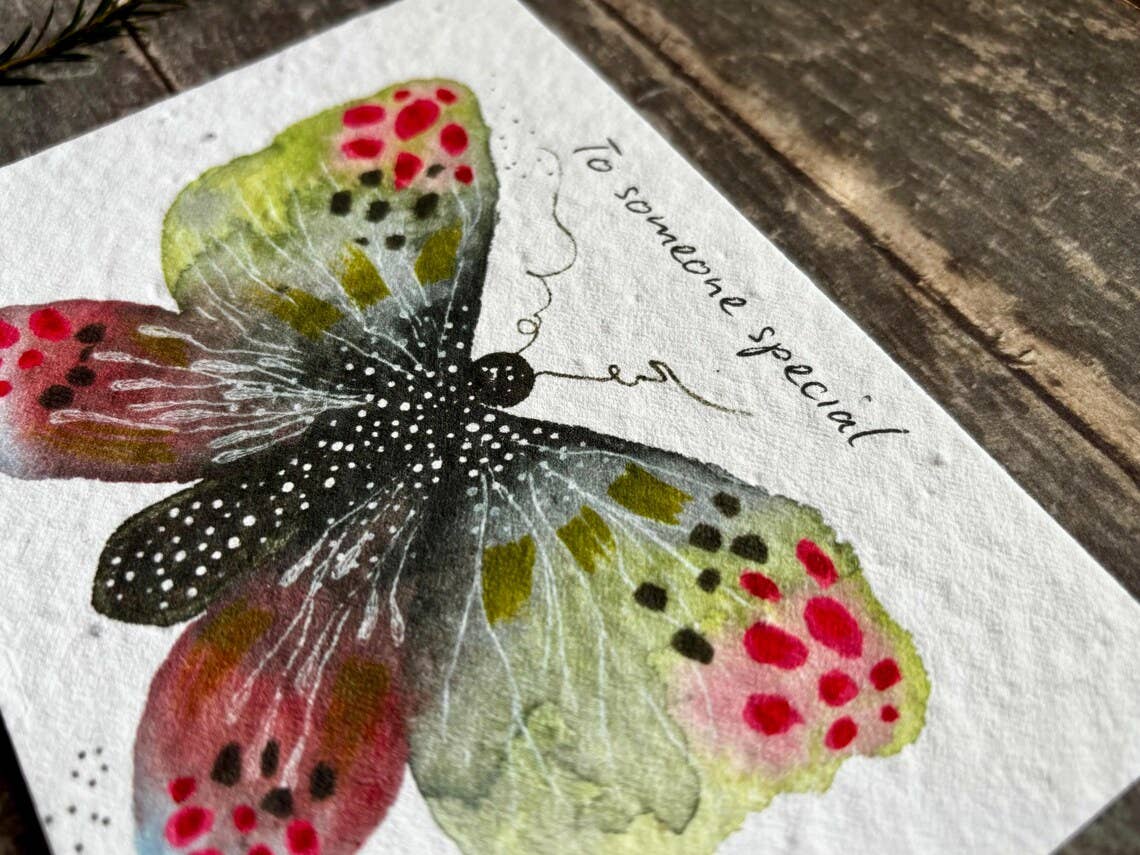 Plantable Seed Paper Birthday Card, Blank Inside