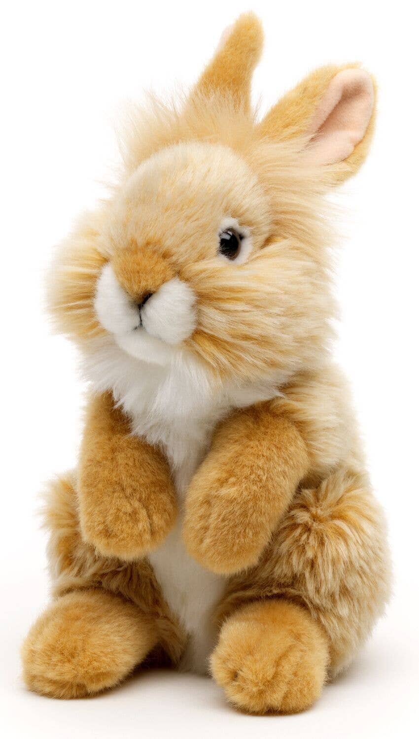 Angora rabbit, standing (beige) - cuddly/plush toy