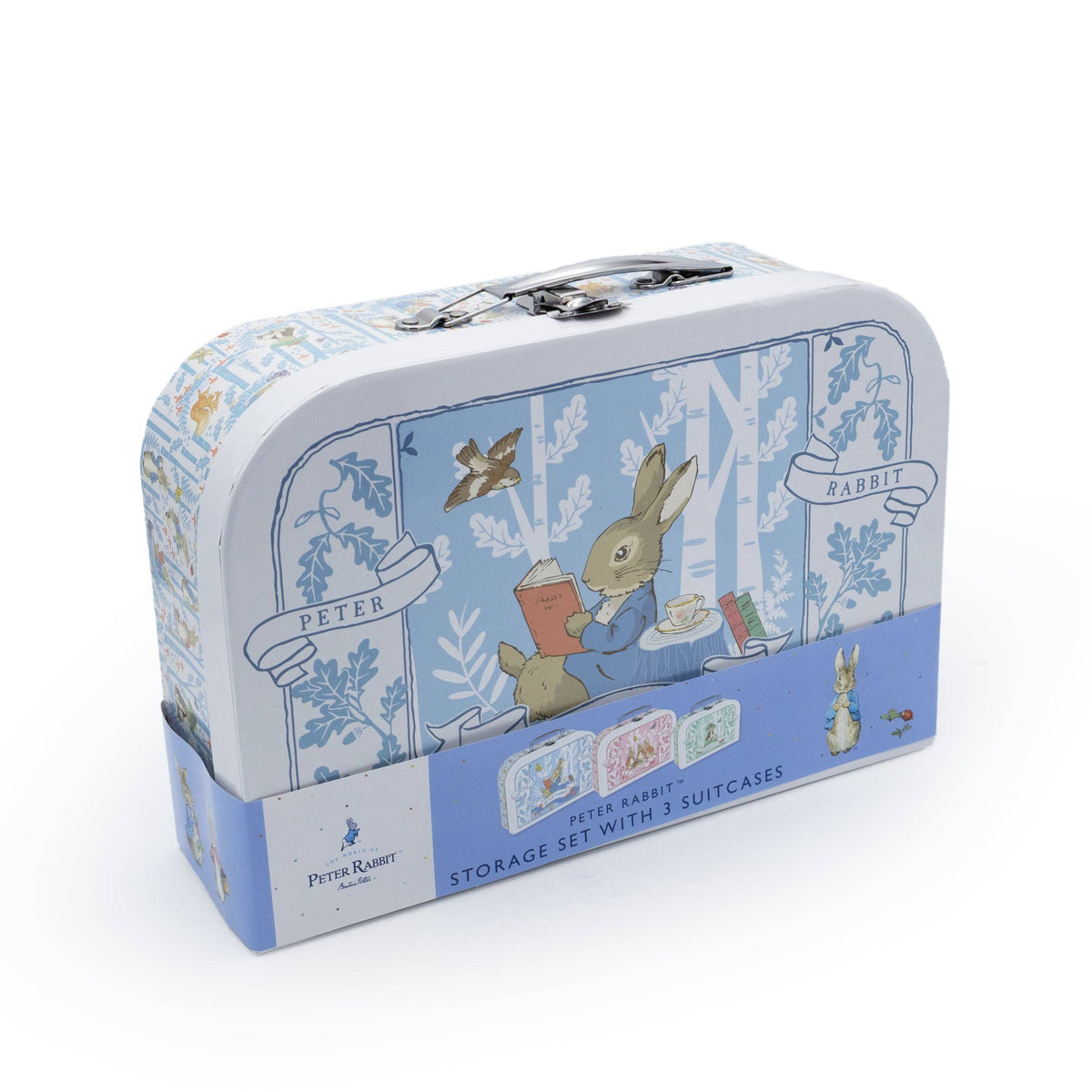 Beatrix Potter Children’s Triple Carry Case Set - Official 3-Piece Storage & Travel Cases