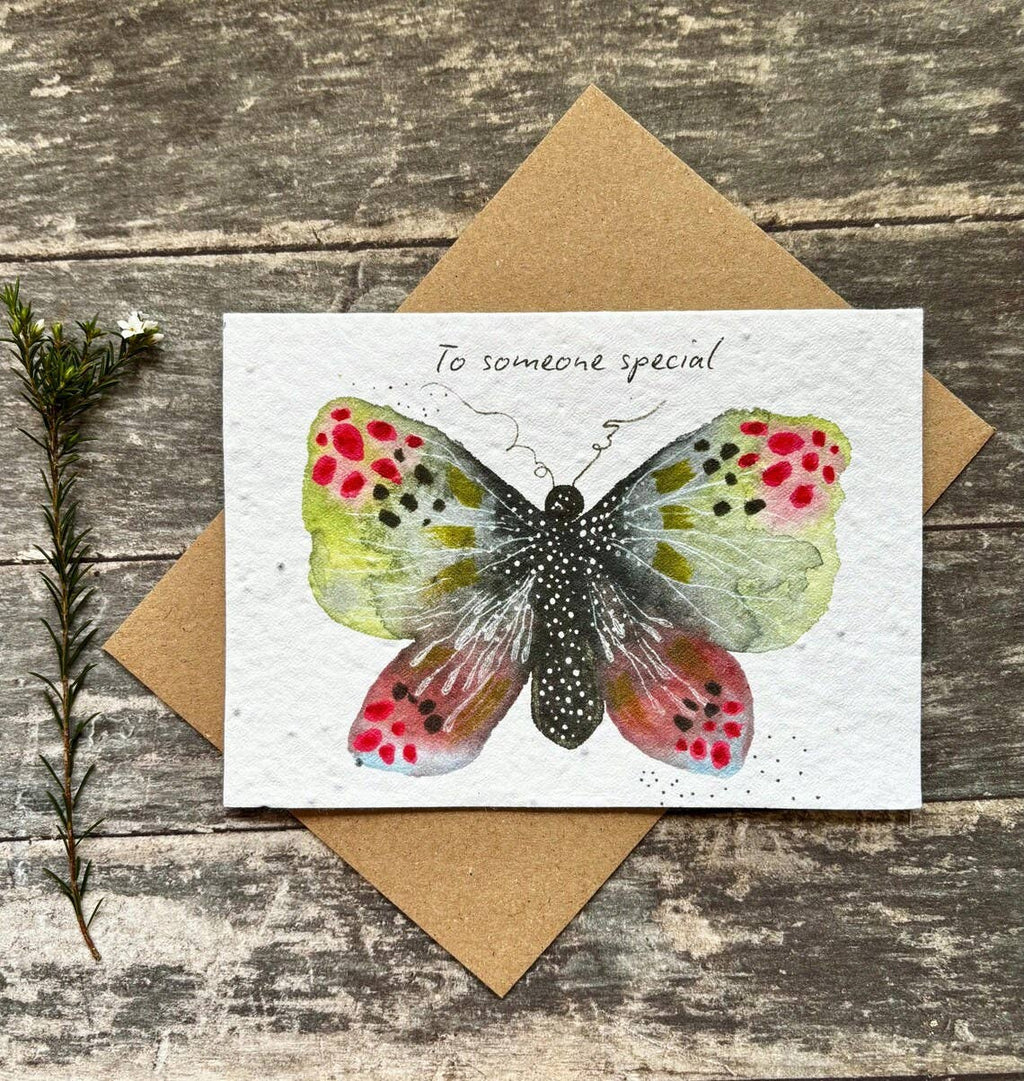 Plantable Seed Paper Birthday Card, Blank Inside