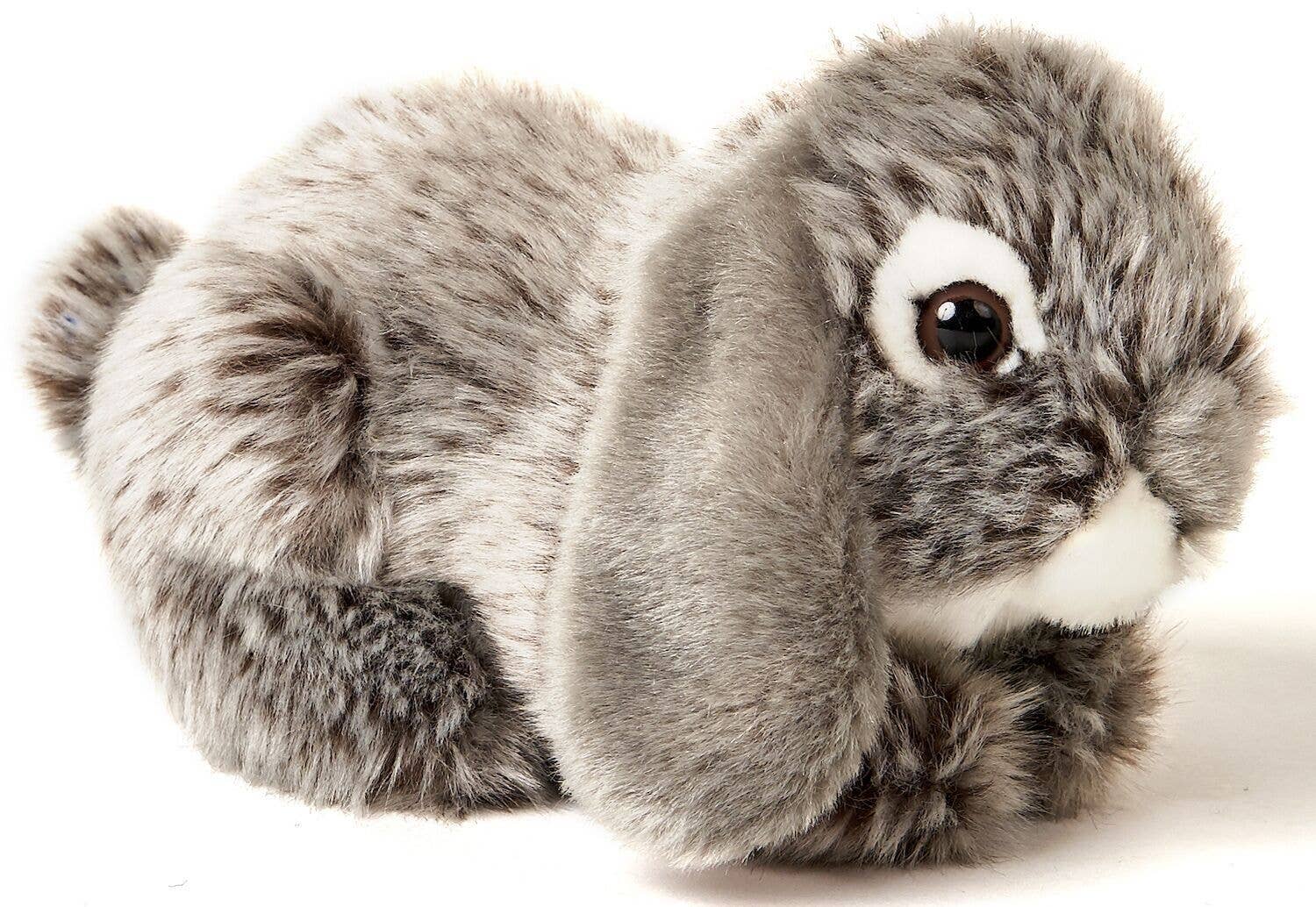 Aries rabbit, lying down (grey) - cuddly/plush toy