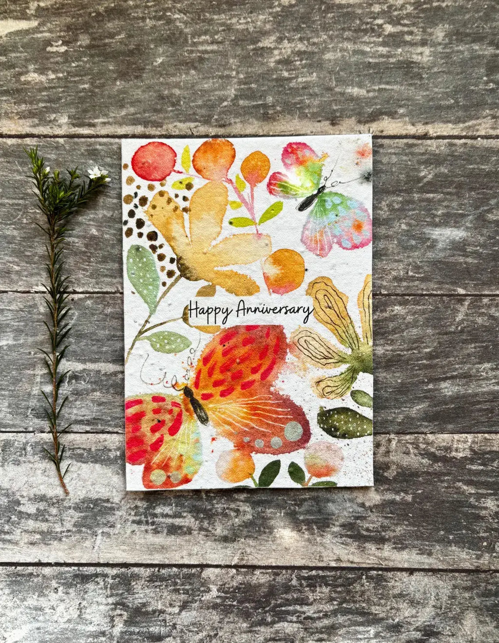 Plantable Anniversary Card – Butterfly Seed Paper Card