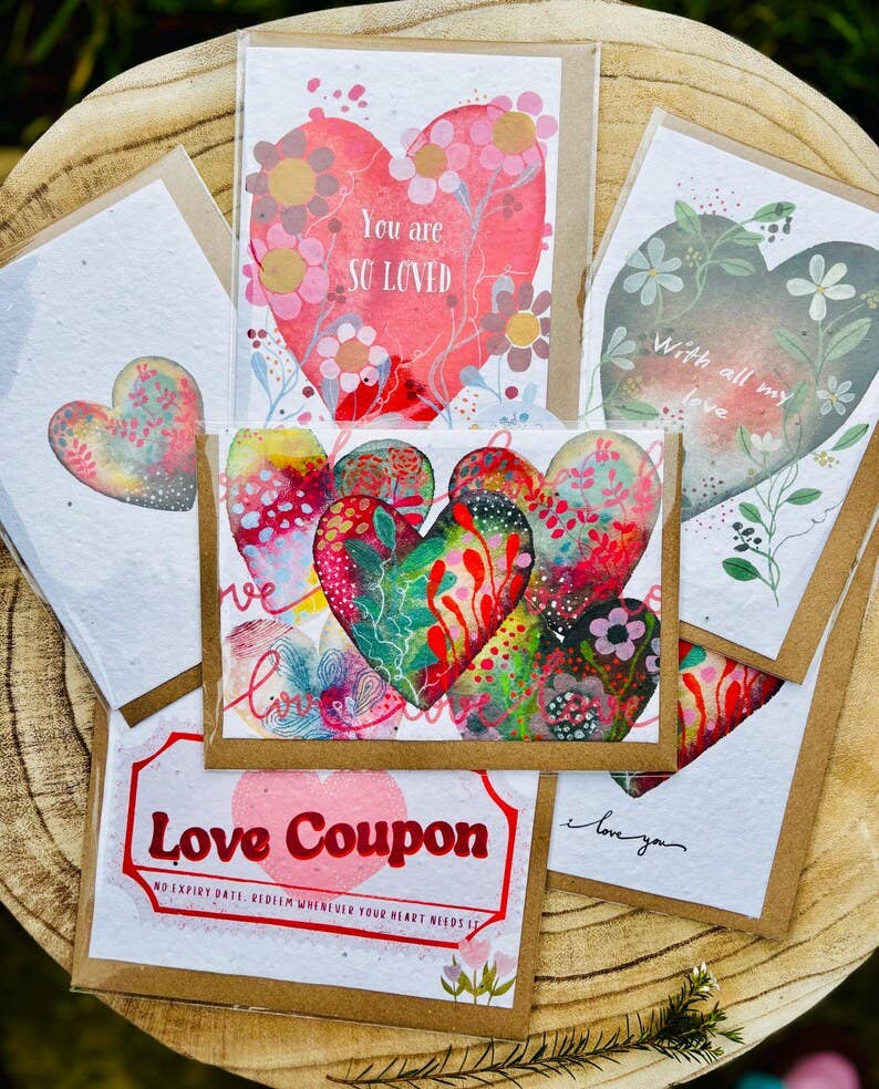 Plantable Seed Paper You are so Loved Card, Blank Inside