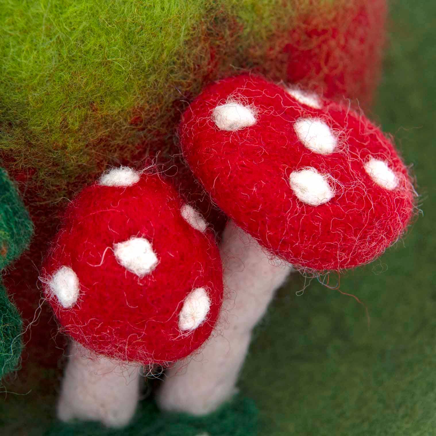 Woodland Witch Felt Hat: Green