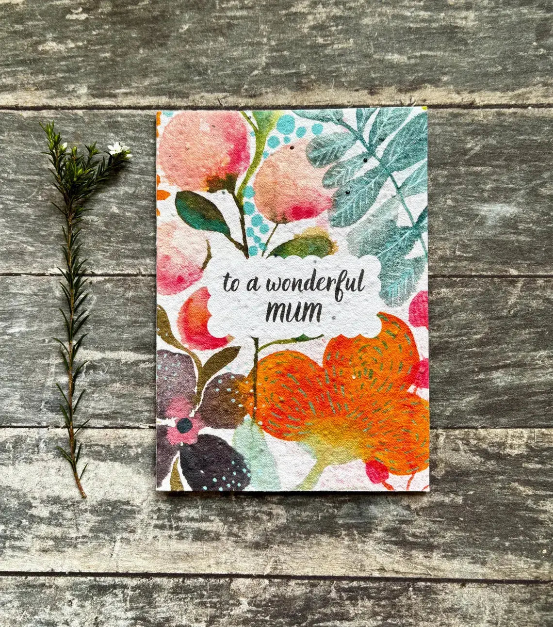 To A Wonderful Mum Card – Plantable Mother’s Day Seed Paper