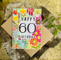 Happy 60th Birthday Card,Plantable Seed Paper Birthday Card