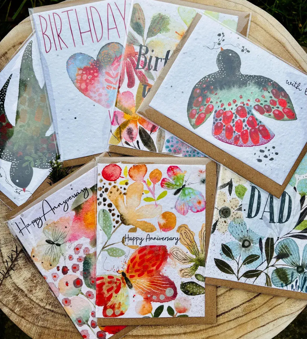 Plantable Seed Paper With Love Card, Blank Inside
