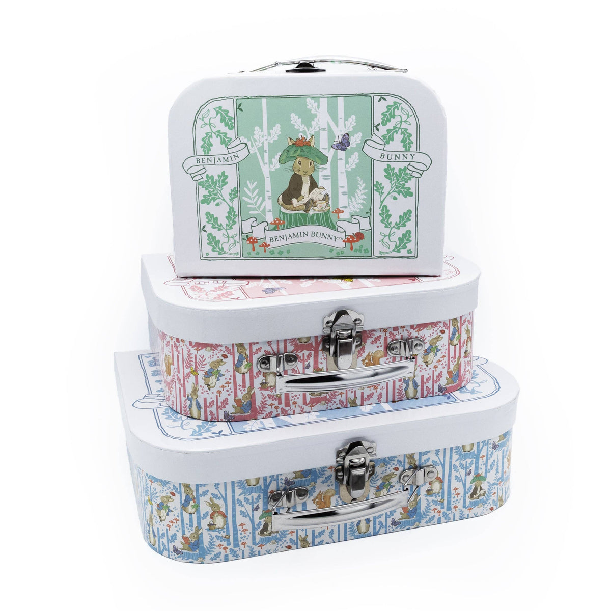 Beatrix Potter Children’s Triple Carry Case Set - Official 3-Piece Storage & Travel Cases