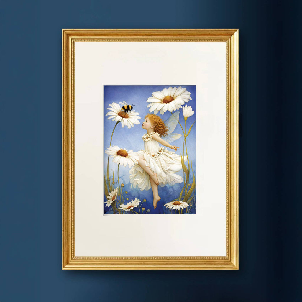 Art Print in A4 Mount - Flower Fairies - Daisy