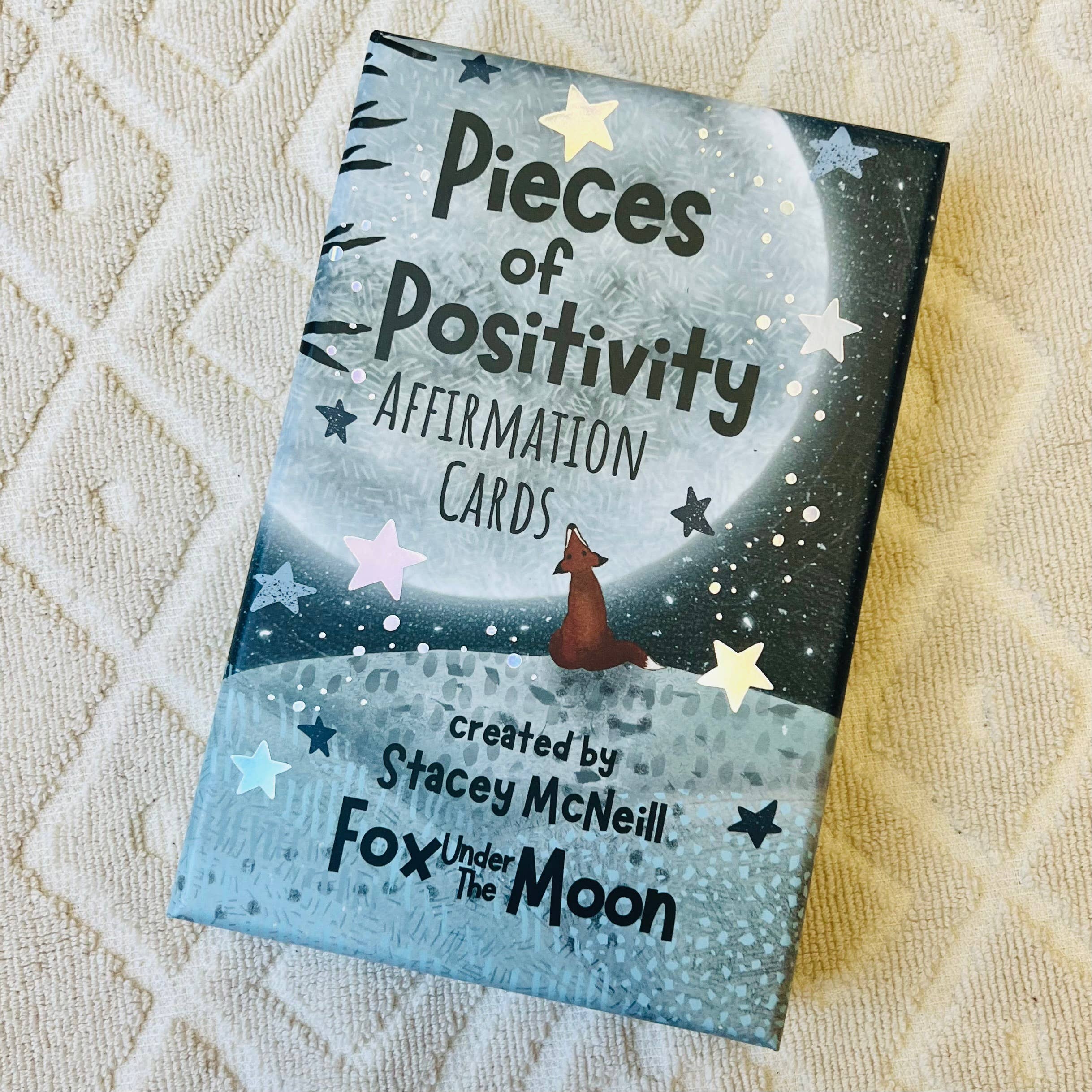 Positive Affirmation Cards - set of 54 + Wooden Stand