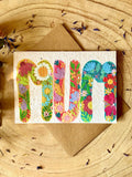Plantable  Seed Paper Birthday Card, Blank Inside