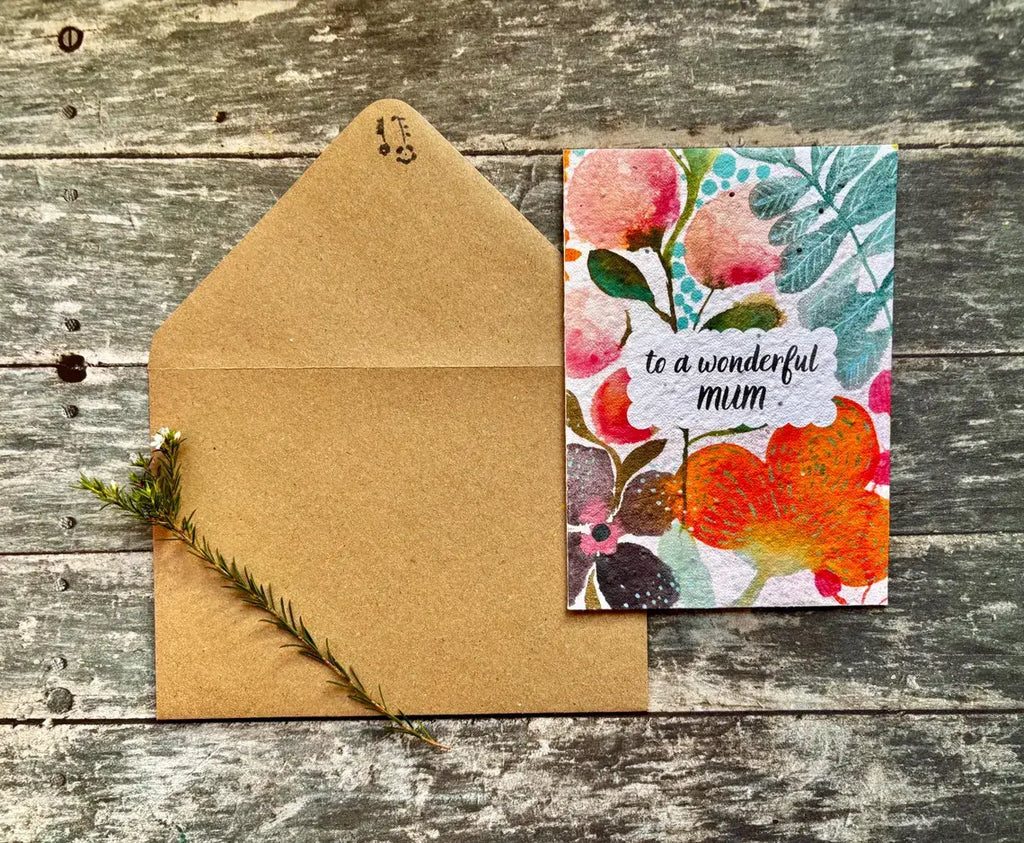To A Wonderful Mum Card – Plantable Mother’s Day Seed Paper