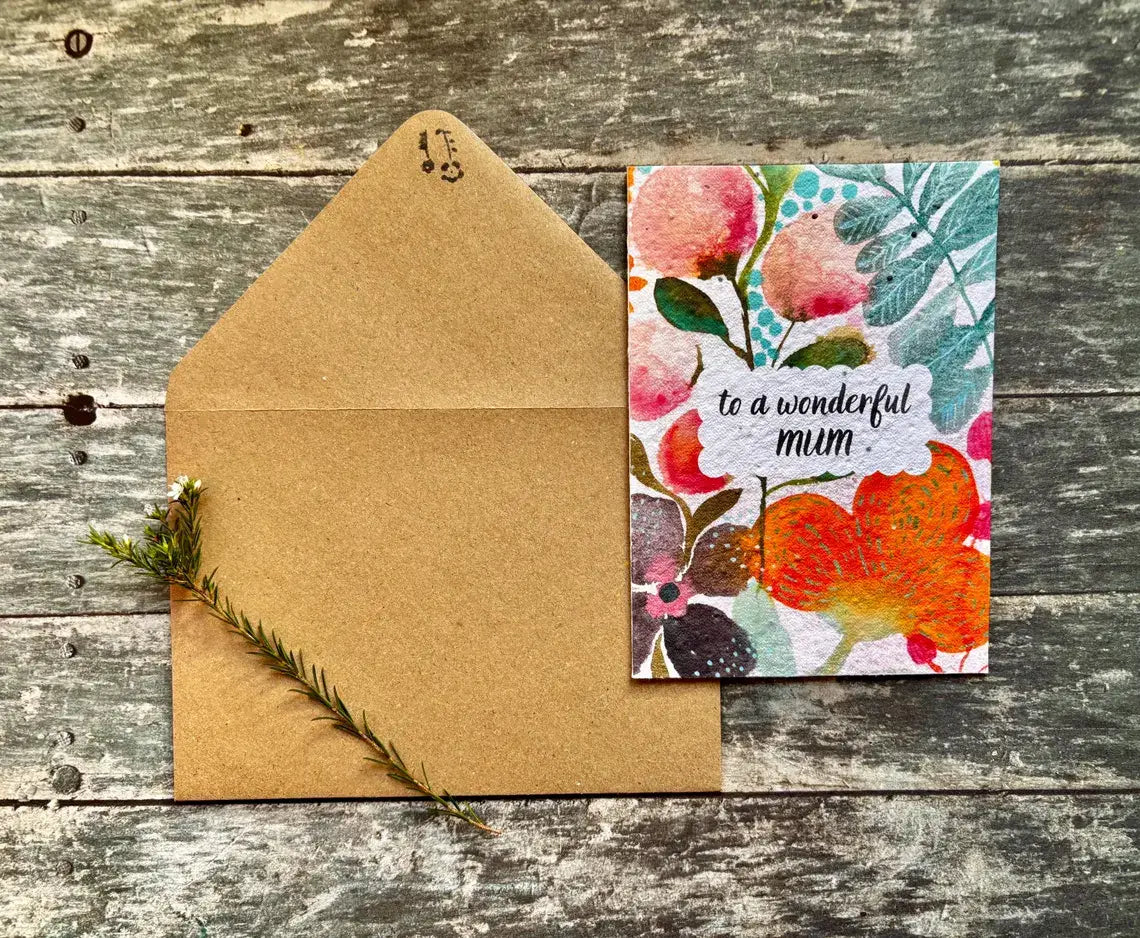 To A Wonderful Mum Card – Plantable Mother’s Day Seed Paper