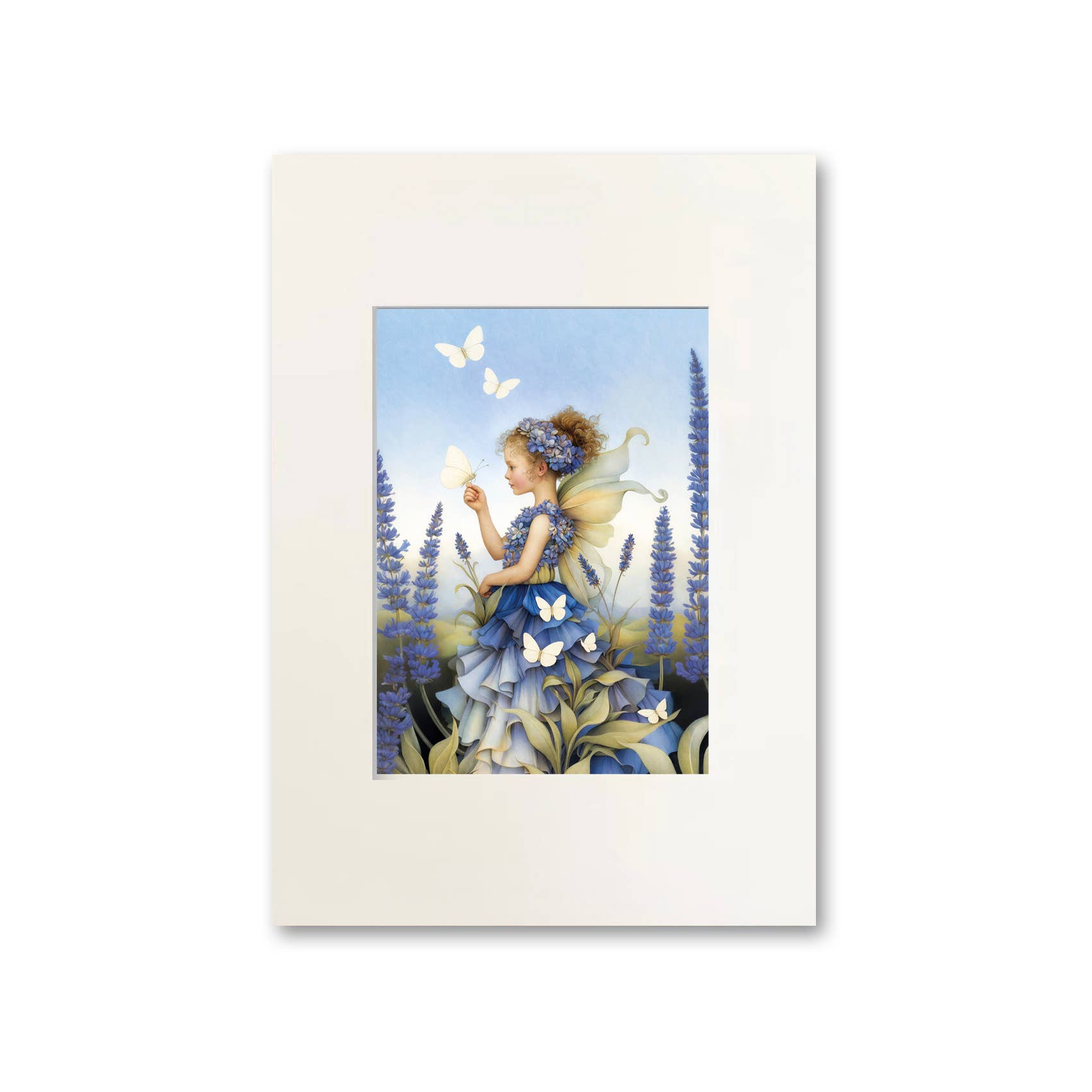 Art Print in A4 Mount - Flower Fairies - Lavender