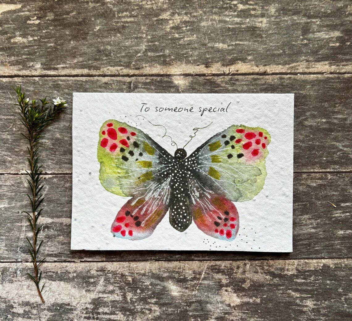 Plantable Seed Paper Birthday Card, Blank Inside