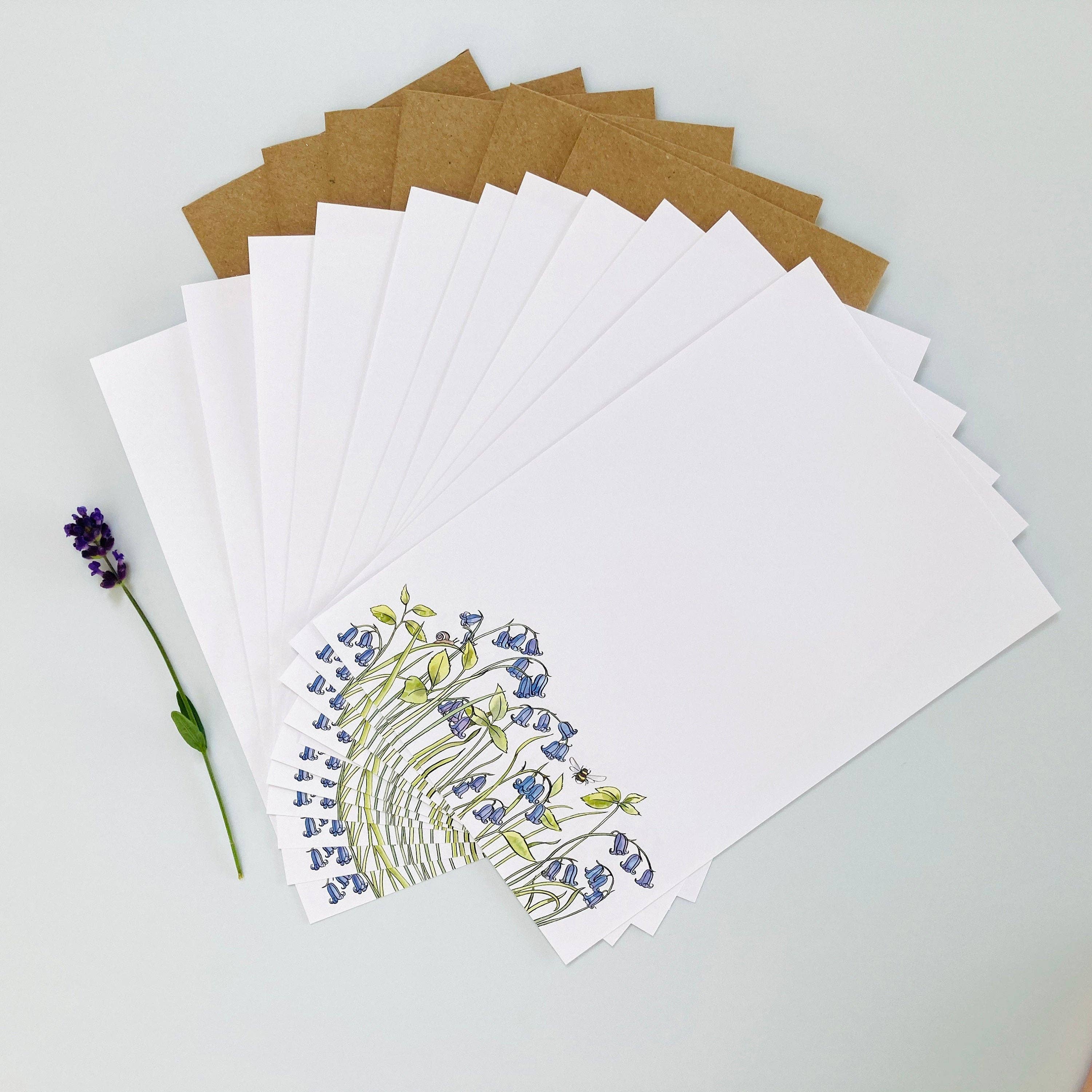 Writing Set - Bluebells