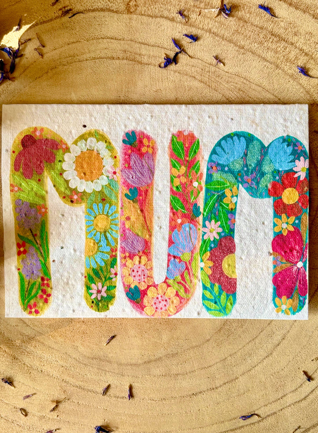 Plantable  Seed Paper Birthday Card, Blank Inside