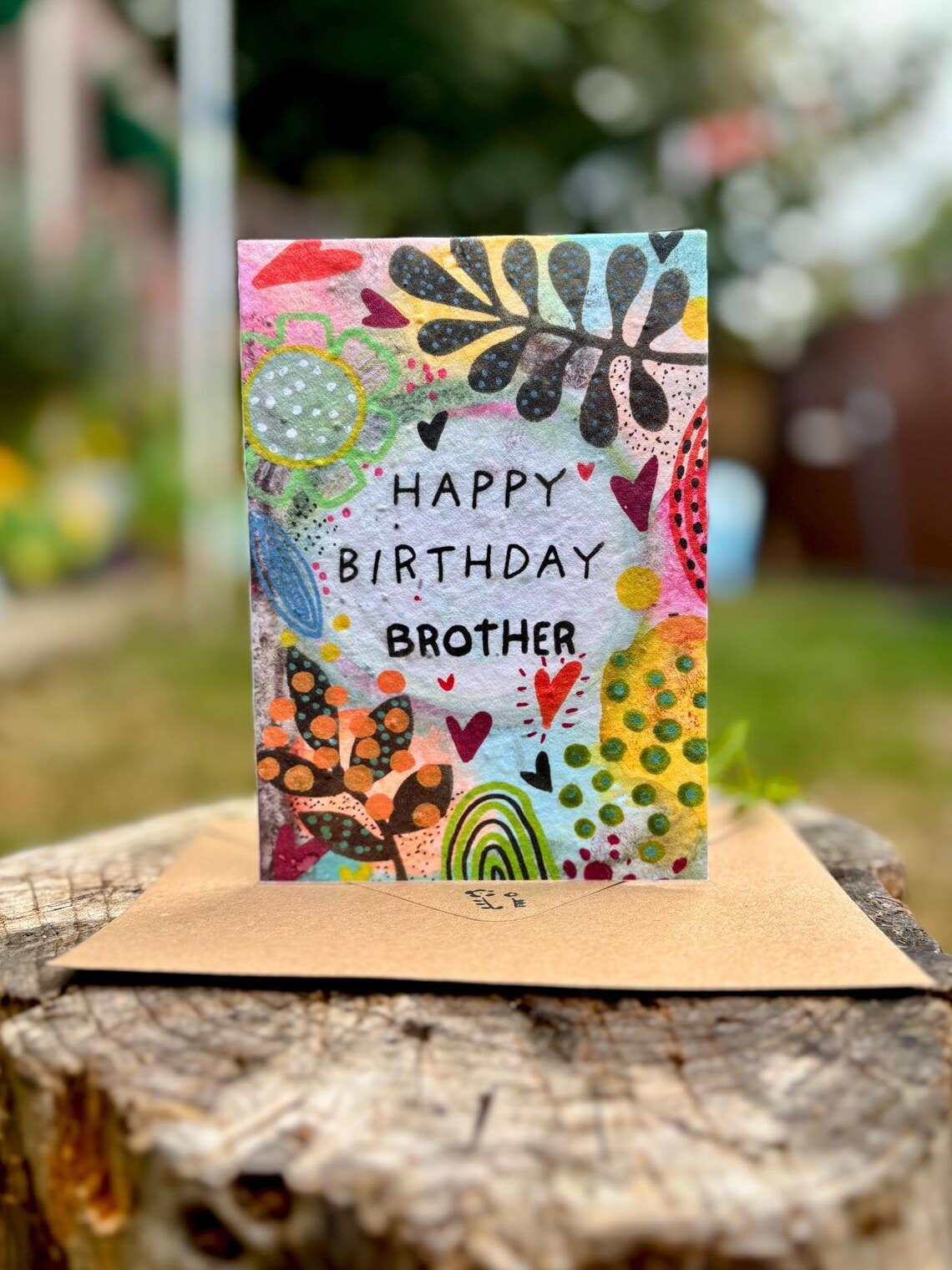 Plantable  Seed Paper Brother Birthday Card