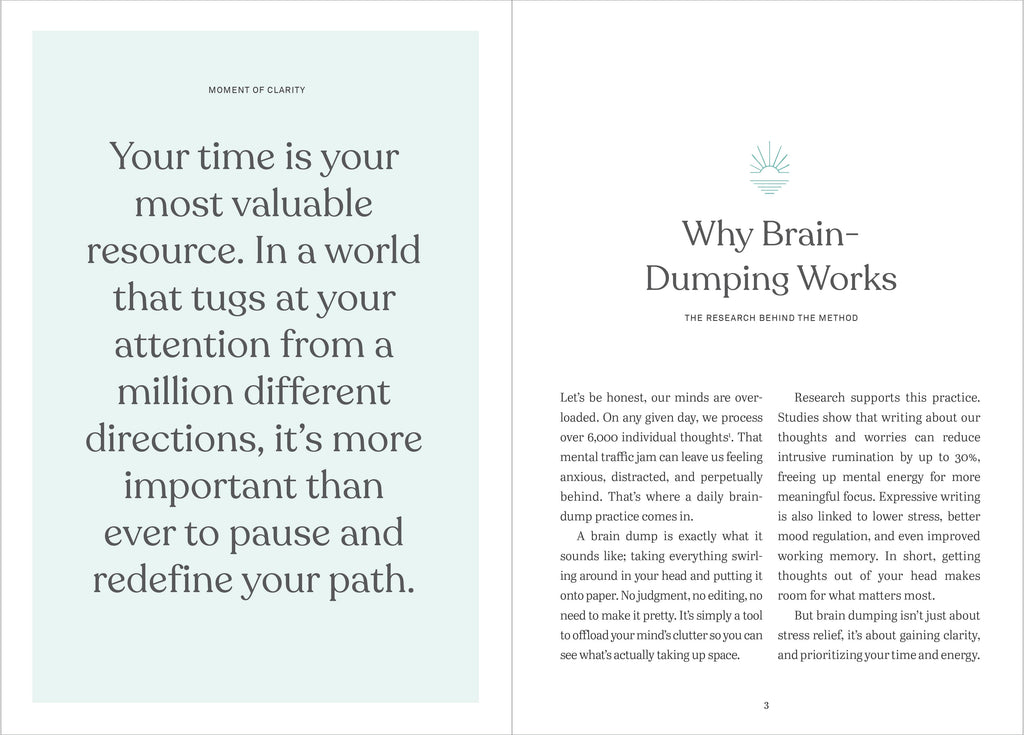 Clear Mind: A Five-Minute Guided Journal