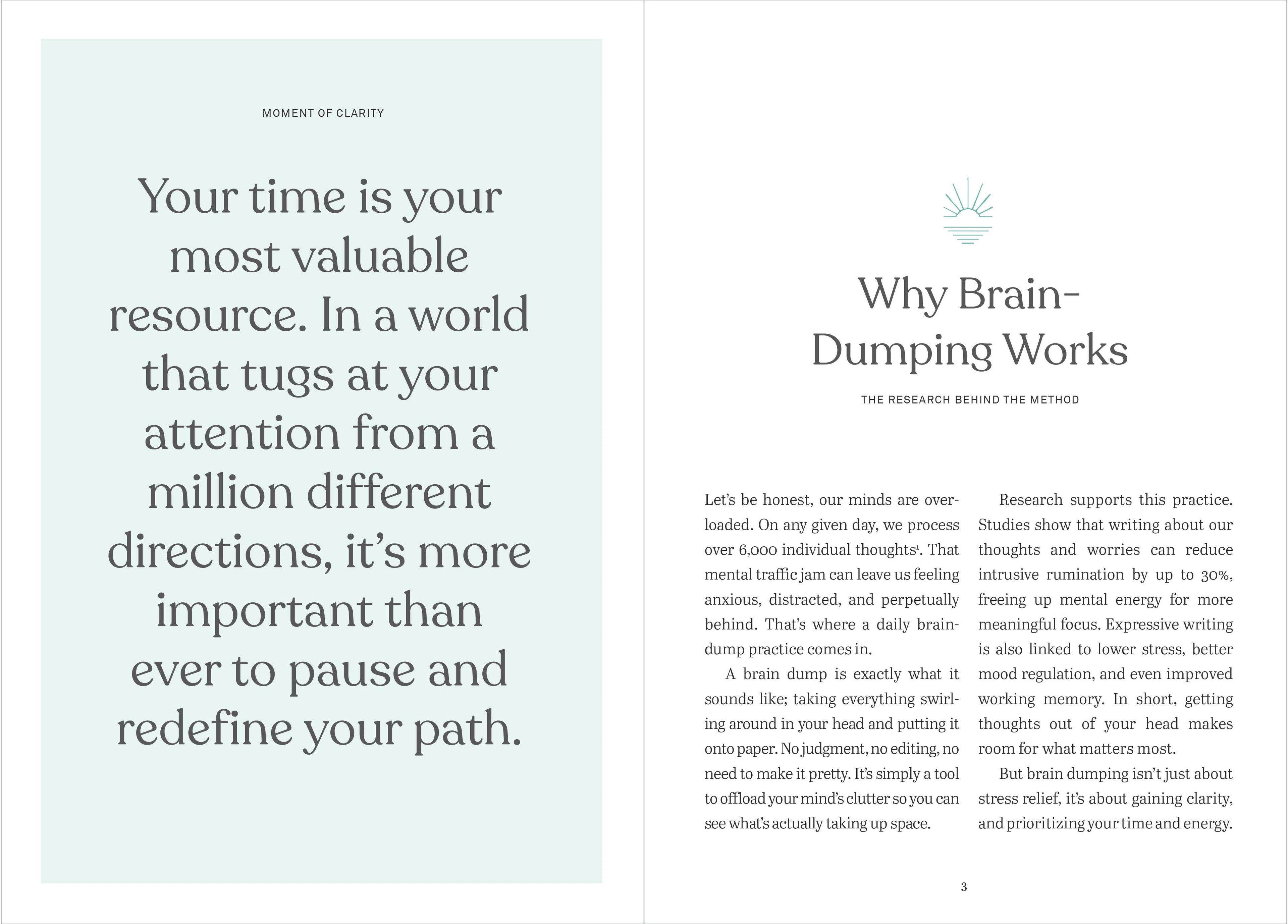 Clear Mind: A Five-Minute Guided Journal