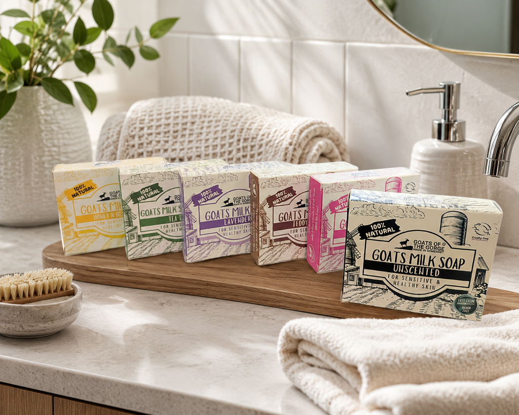 Goats Milk Soap Bar (Honey & Beeswax) 100% NATURAL : Box