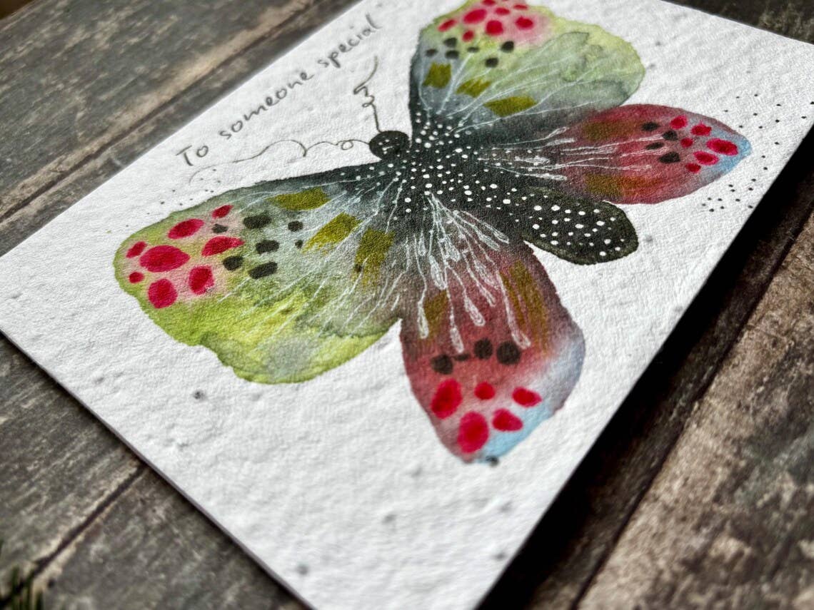 Plantable Seed Paper Birthday Card, Blank Inside