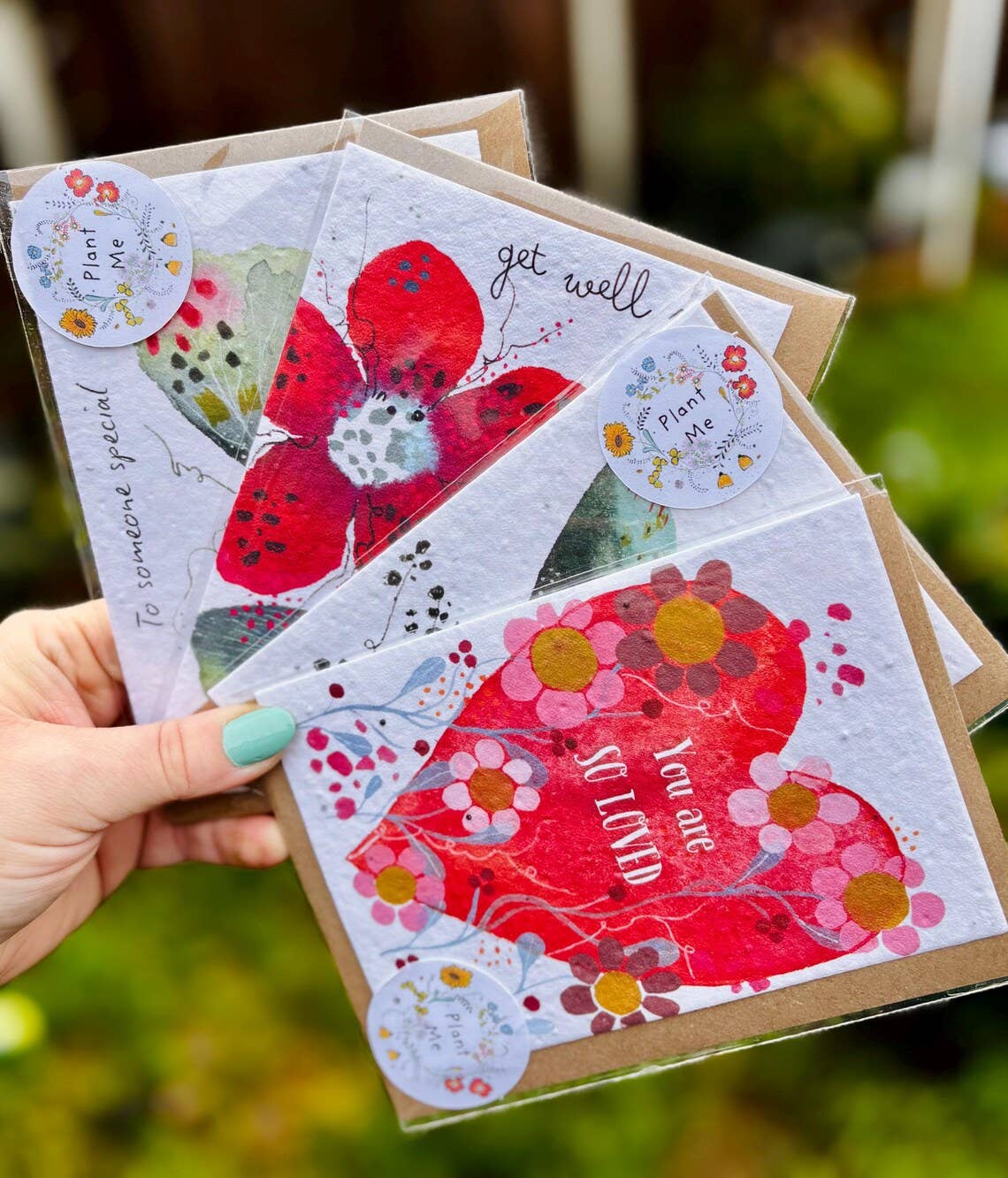 Plantable Seed Paper You are so Loved Card, Blank Inside