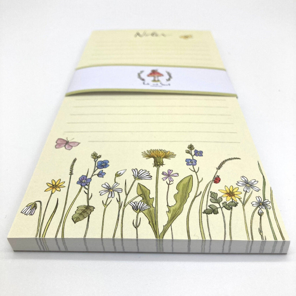 Notepad - Wild Flowers to do list